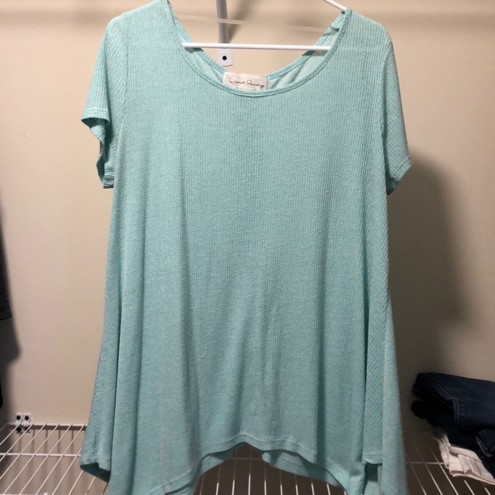 Aqua/ teal maturity top